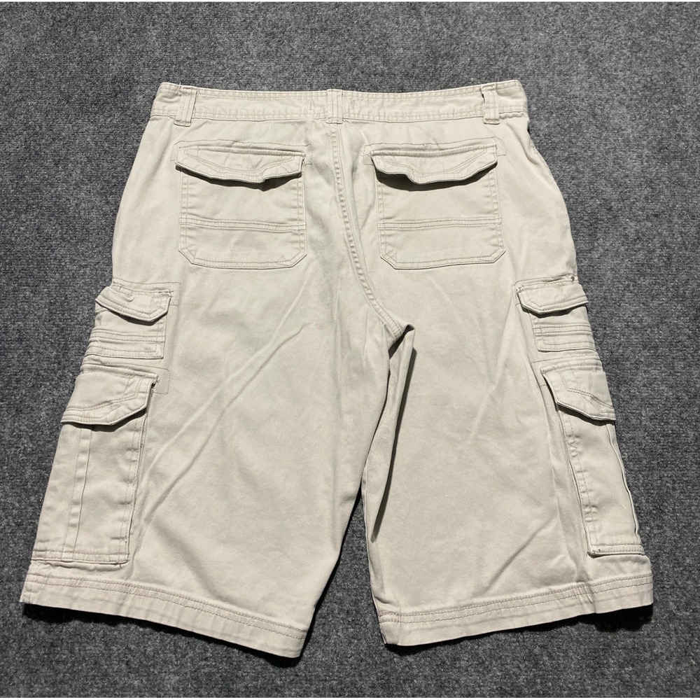 Company‎ Eighty One Mens Khaki Cargo Shorts Size 38 Beige Stretch Cotton Casual
